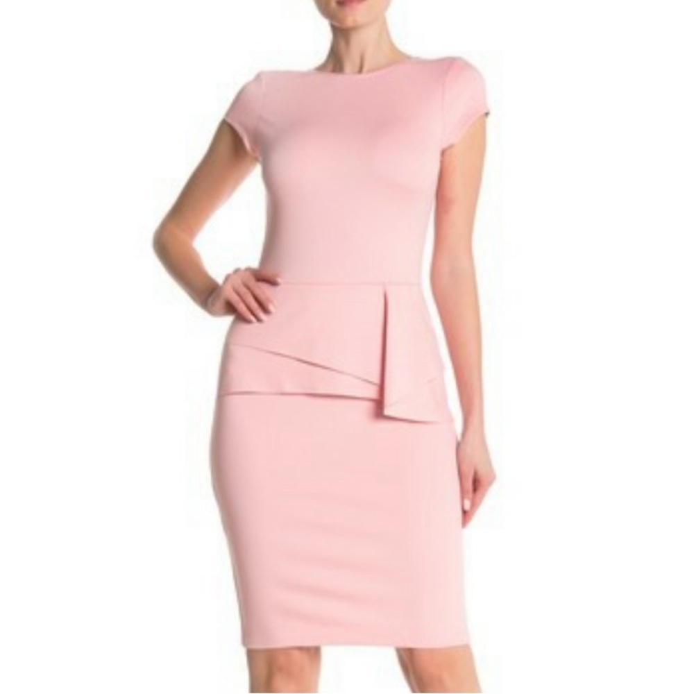 Love...Ady Lavender Purple Cap Sleeve Ruched Ruffle Front Dress
